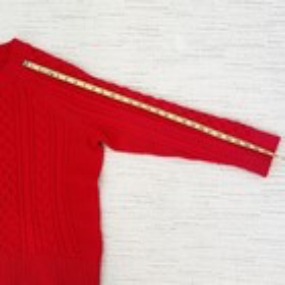 J. CREW Cable Knit Women’s XL Red Sweater Holiday Fisherman Nautical Preppy Cozy - Picture 7 of 11